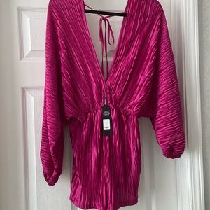 Hot pink romper